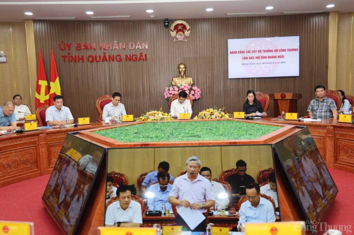 Đoàn Công tác Bộ Công Thương làm việc với tỉnh Quảng Ngãi Đoàn Công tác Bộ Công Thương làm việc với tỉnh Quảng Ngãi