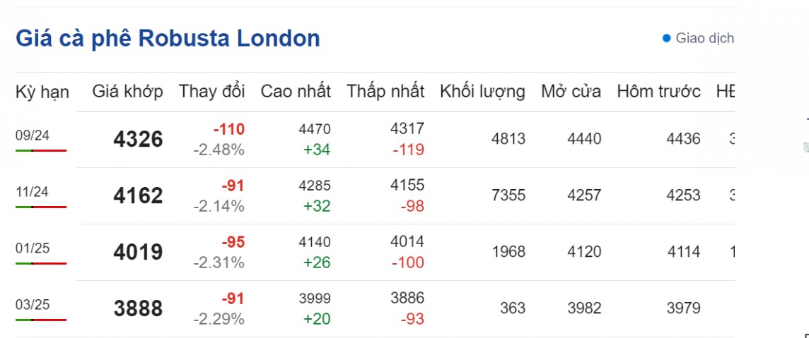 Dự báo giá cà phê ngày 11/8/2024: Dự báo giá cà phê ngày 11/8/2024: