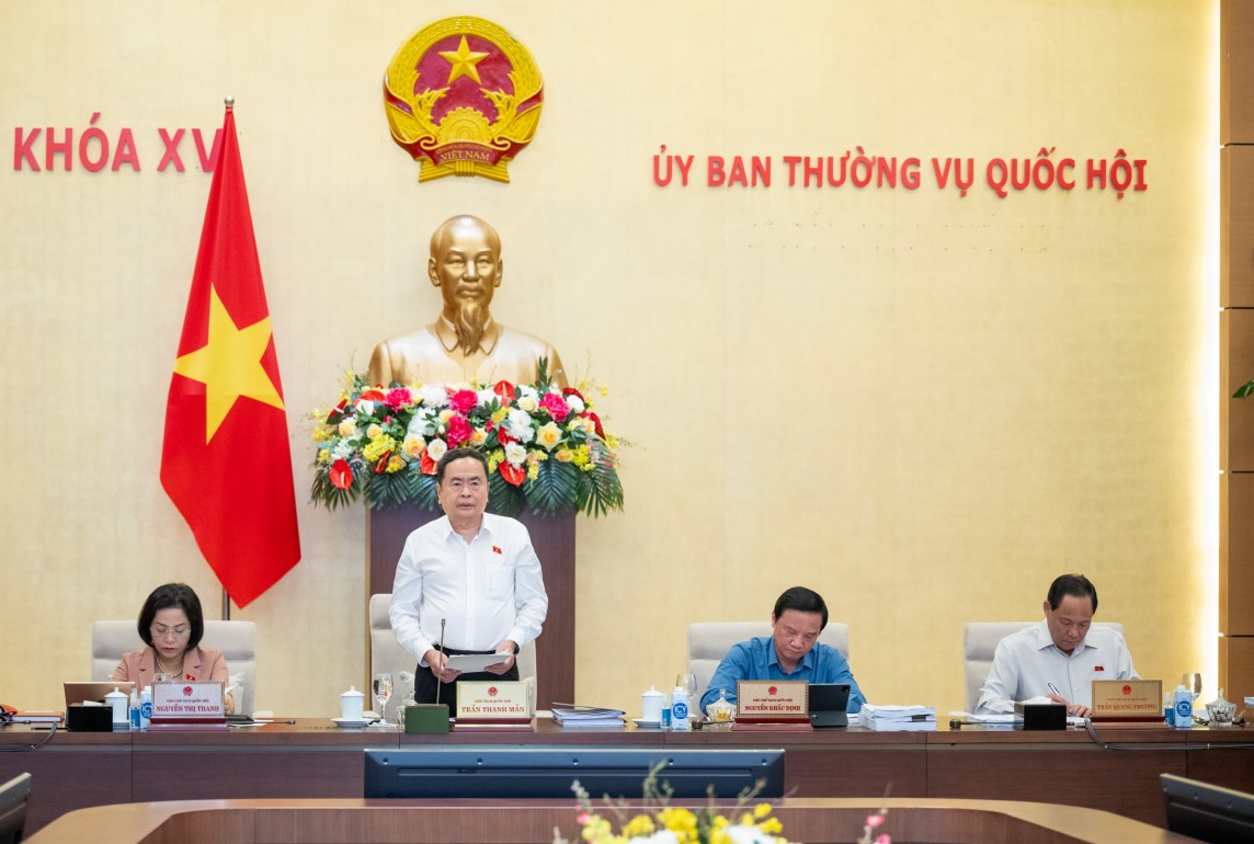 Chủ tịch Quốc hội Trần Thanh Mẫn phát biểu khai mạc phiên họp Chủ tịch Quốc hội Trần Thanh Mẫn phát biểu khai mạc phiên họp