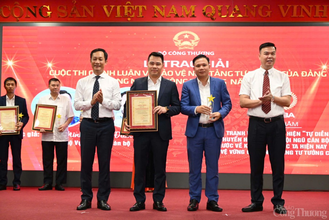 Danh sách tập thể, cá nhân đạt giải Cuộc thi chính luận về bảo vệ nền tảng tư tưởng ngành Công Thương Danh sách tập thể, cá nhân đạt giải Cuộc thi chính luận về bảo vệ nền tảng tư tưởng ngành Công Thương