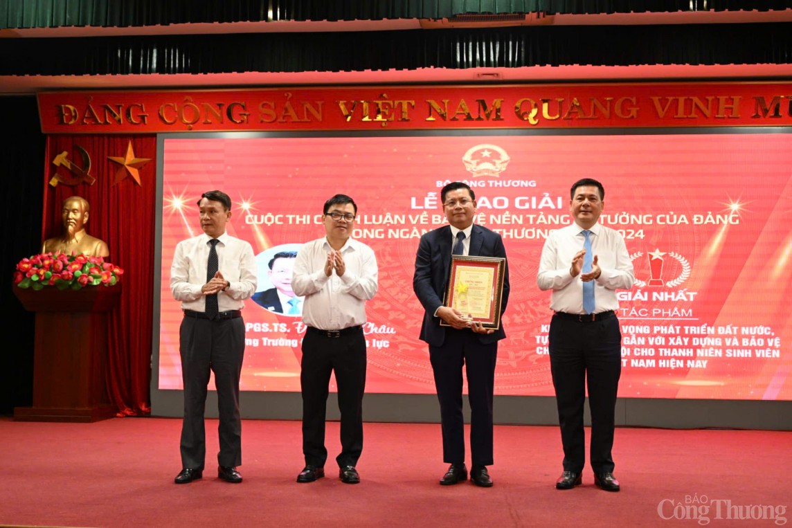 Danh sách tập thể, cá nhân đạt giải Cuộc thi chính luận về bảo vệ nền tảng tư tưởng ngành Công Thương Danh sách tập thể, cá nhân đạt giải Cuộc thi chính luận về bảo vệ nền tảng tư tưởng ngành Công Thương