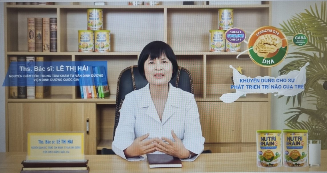 Cần ngăn chặn những phát ngôn bừa bãi của Vân Hugo khi quảng cáo Nutri Brain IQ Cần ngăn chặn những phát ngôn bừa bãi của Vân Hugo khi quảng cáo Nutri Brain IQ