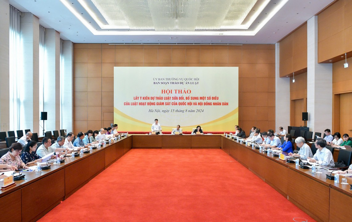 Hội thảo “Lấy ý kiến dự thảo Luật sửa đổi, bổ sung một số điều của Luật Hoạt động giám sát của Quốc hội và Hội đồng nhân dân” Hội thảo “Lấy ý kiến dự thảo Luật sửa đổi, bổ sung một số điều của Luật Hoạt động giám sát của Quốc hội và Hội đồng nhân dân”