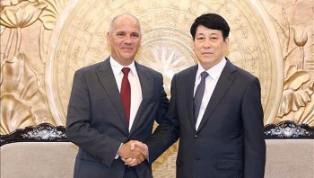 Thường trực Ban Bí thư Lương Cường tiếp Tổng Bí thư Đảng Cộng sản Bồ Đào Nha