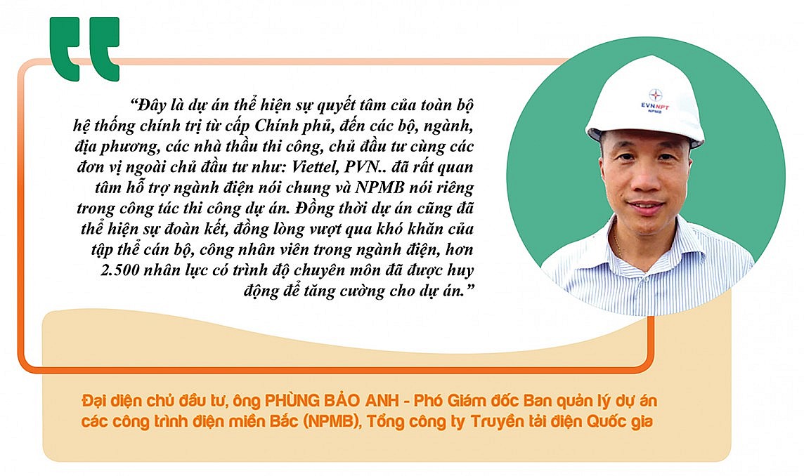 Trước giờ đóng điện đường dây 500kV mạch 3, cung đoạn Nam Định 1- Phố Nối Trước giờ đóng điện đường dây 500kV mạch 3, cung đoạn Nam Định 1- Phố Nối