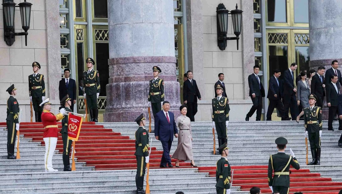 Lễ đón Tổng Bí thư, Chủ tịch nước Tô Lâm thăm cấp Nhà nước tới Trung Quốc Lễ đón Tổng Bí thư, Chủ tịch nước Tô Lâm thăm cấp Nhà nước tới Trung Quốc