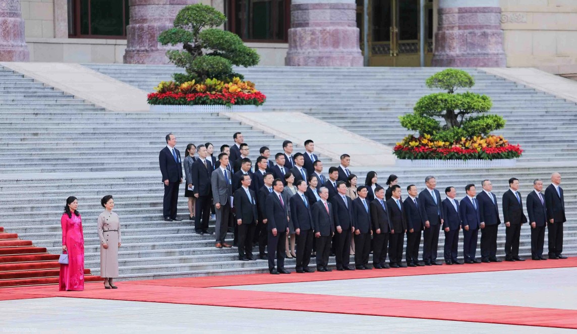 Lễ đón Tổng Bí thư, Chủ tịch nước Tô Lâm thăm cấp Nhà nước tới Trung Quốc Lễ đón Tổng Bí thư, Chủ tịch nước Tô Lâm thăm cấp Nhà nước tới Trung Quốc