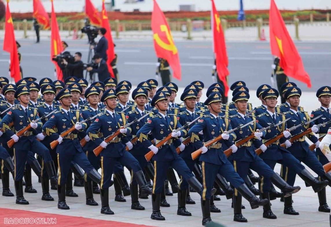 Lễ đón Tổng Bí thư, Chủ tịch nước Tô Lâm thăm cấp Nhà nước tới Trung Quốc Lễ đón Tổng Bí thư, Chủ tịch nước Tô Lâm thăm cấp Nhà nước tới Trung Quốc