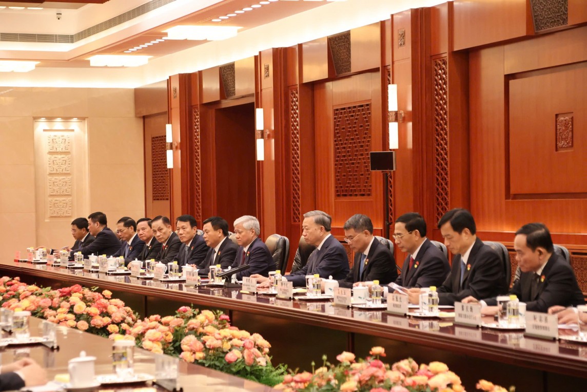 Tổng Bí thư, Chủ tịch nước Tô Lâm hội kiến Ủy viên trưởng Nhân đại toàn quốc Trung Quốc Tổng Bí thư, Chủ tịch nước Tô Lâm hội kiến Ủy viên trưởng Nhân đại toàn quốc Trung Quốc