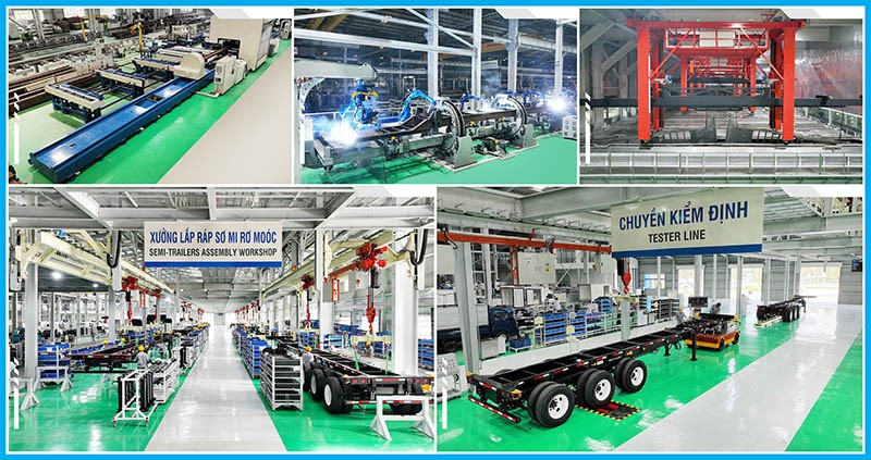 Sơ mi rơ moóc thương hiệu Thaco Trailers vươn ra thị trường thế giới Sơ mi rơ moóc thương hiệu Thaco Trailers vươn ra thị trường thế giới