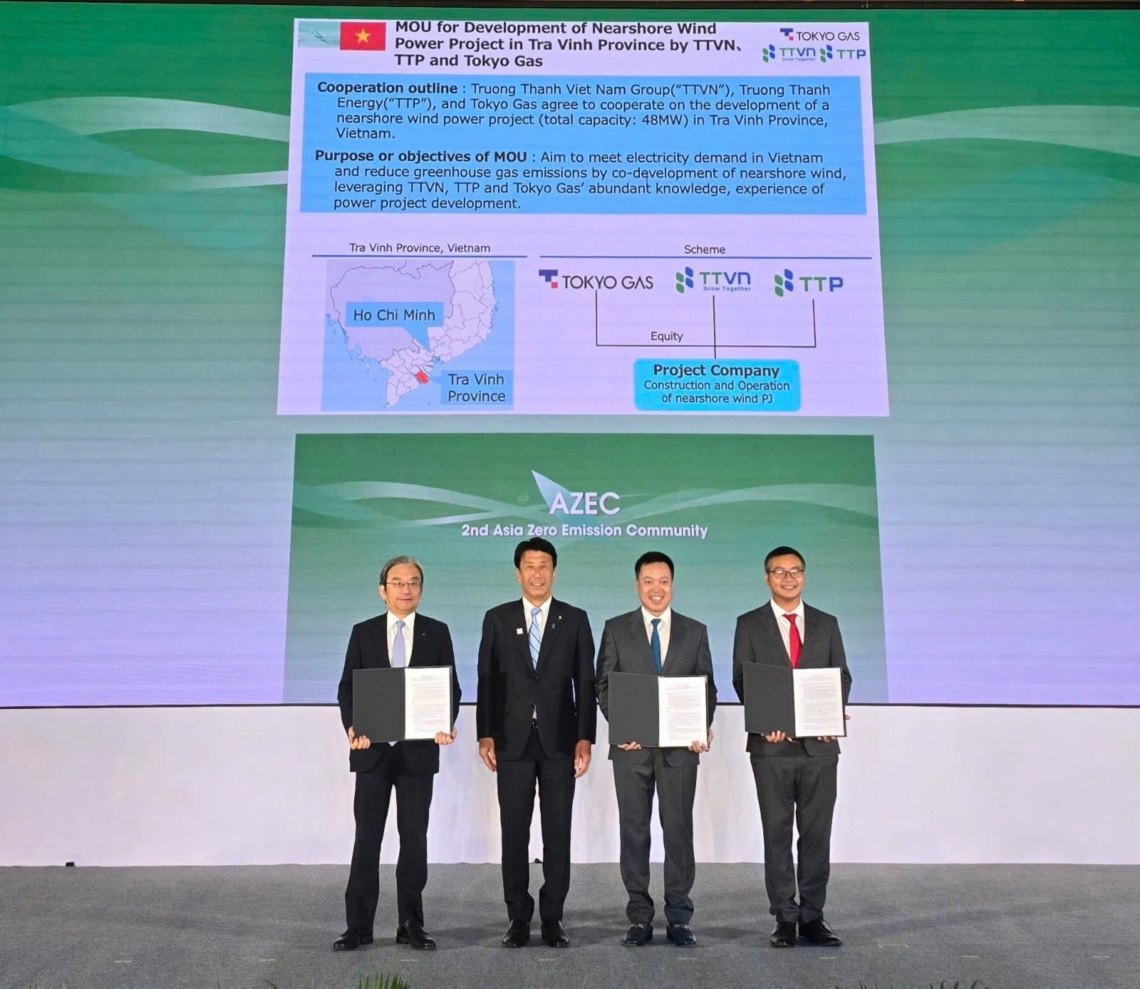 Doanh nghiệp Việt Nam - Nhật Bản hợp tác xây dựng dự án điện gió 100 triệu USD