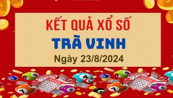 XSTV 23/8, Xem kết quả xổ số Trà Vinh hôm nay 23/8/2024, xổ số Trà Vinh ngày 23 tháng 8