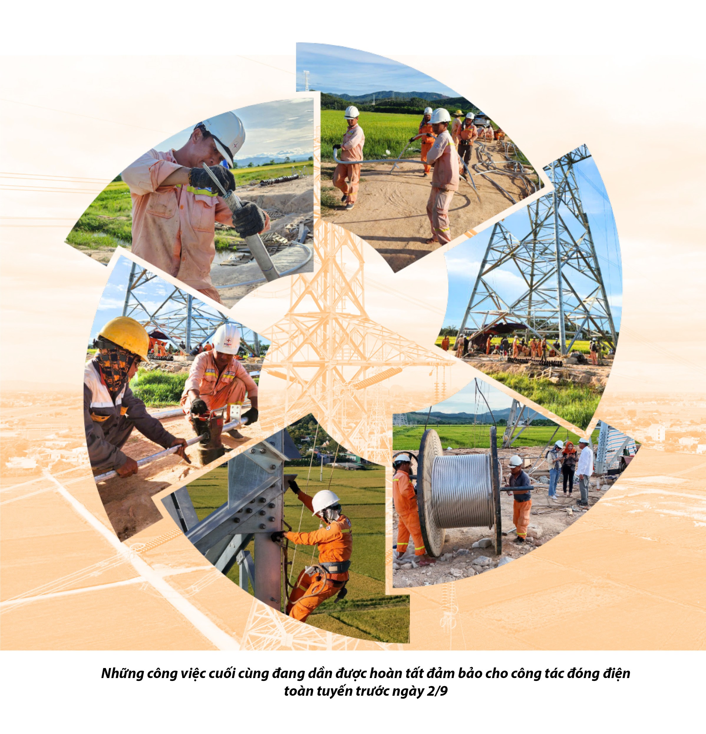 Thợ truyền tải ‘Vượt nắng, thắng mưa’ trước giờ đóng điện đường dây 500kV mạch 3 Thợ truyền tải ‘Vượt nắng, thắng mưa’ trước giờ đóng điện đường dây 500kV mạch 3