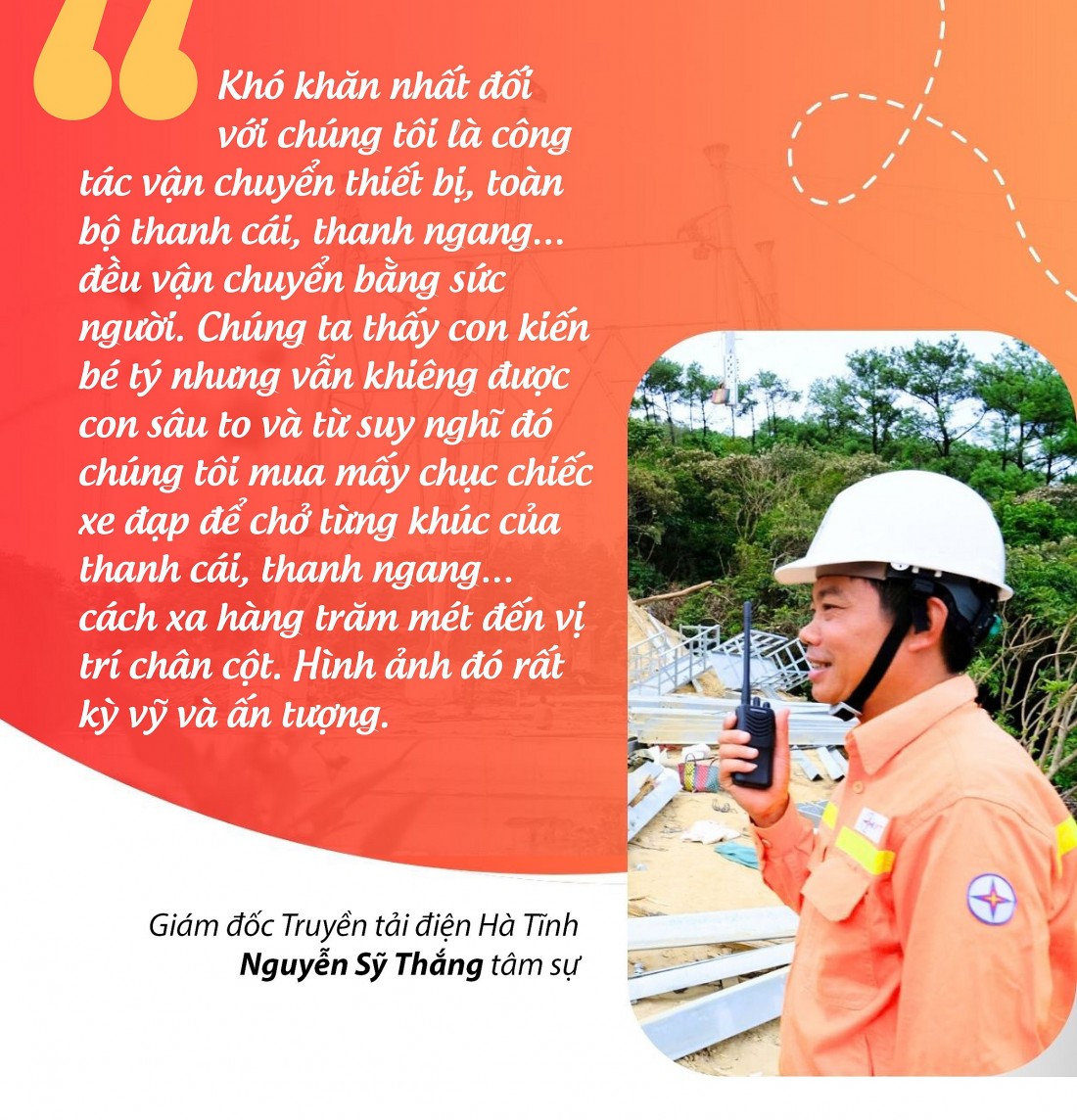 Thợ truyền tải ‘Vượt nắng, thắng mưa’ trước giờ đóng điện đường dây 500kV mạch 3 Thợ truyền tải ‘Vượt nắng, thắng mưa’ trước giờ đóng điện đường dây 500kV mạch 3