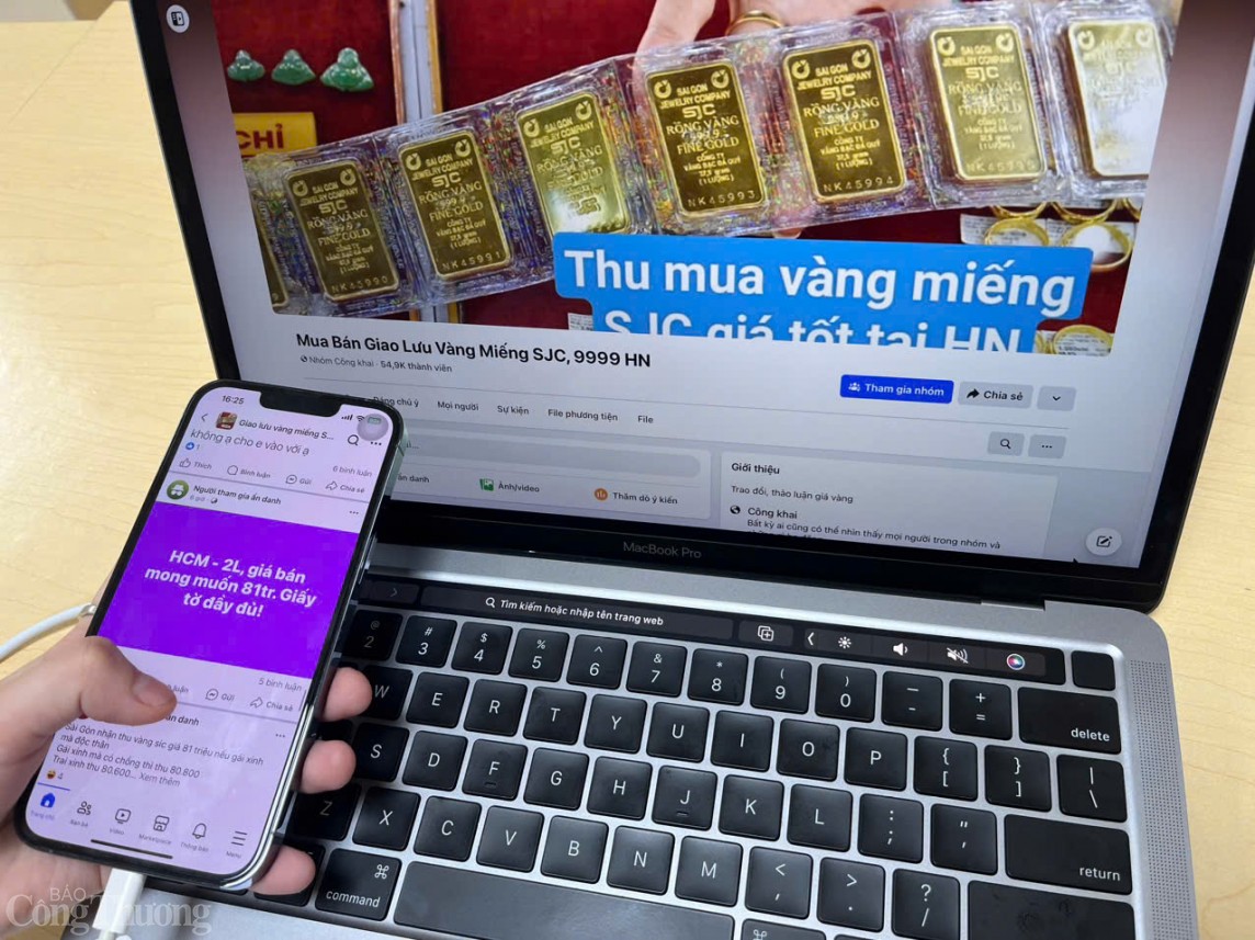 Nghịch lý thị trường vàng: Các cửa hàng trầm lắng, "chợ mạng" sôi động Nghịch lý thị trường vàng: Các cửa hàng trầm lắng, "chợ mạng" sôi động