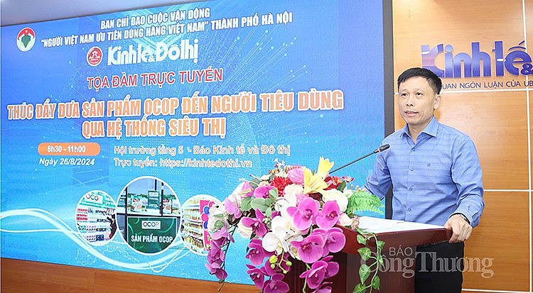 PGS.TS Nguyễn Thành Lợi - Tổng Biên tập Báo Kinh tế & Đô thị phát biểu khai mạc Tọa đàm PGS.TS Nguyễn Thành Lợi - Tổng Biên tập Báo Kinh tế & Đô thị phát biểu khai mạc Tọa đàm