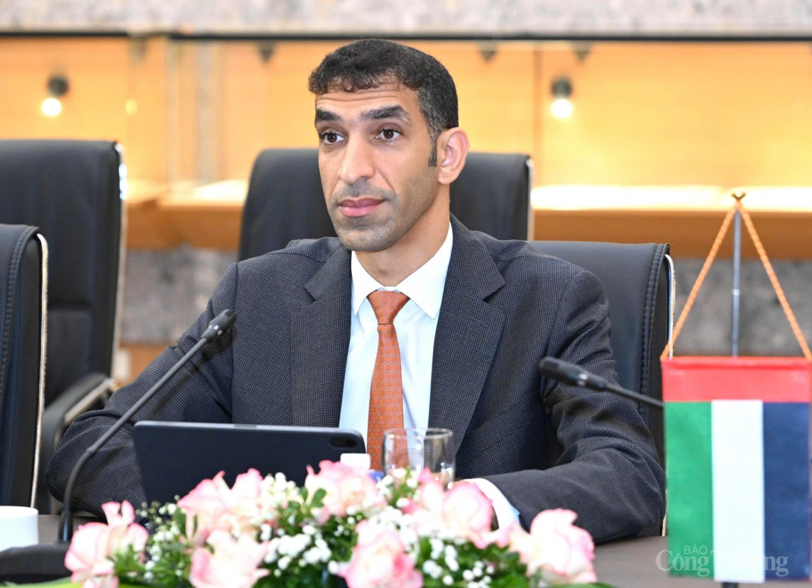 Bộ trưởng Nguyễn Hồng Diên tiếp và làm việc với Quốc vụ khanh UAE