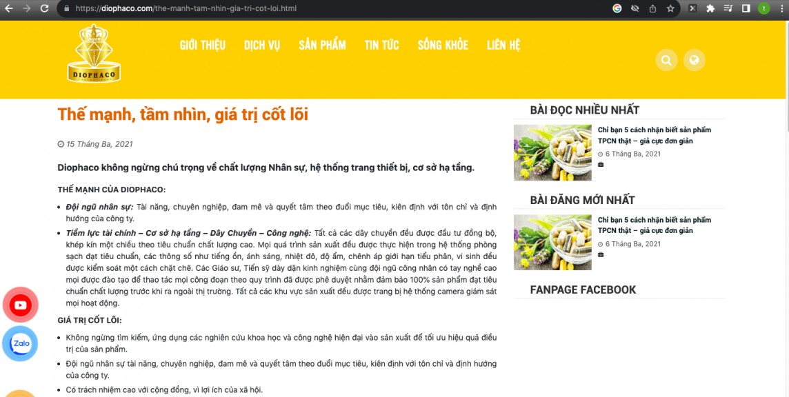 Lần mở ''hệ sinh thái'' thực phẩm chức năng của Công ty Minh Chung