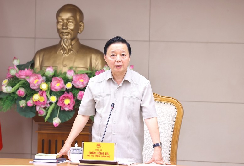 Phó Thủ tướng Trần Hồng Hà cho ý kiến Dự thảo Nghị định trong lĩnh v Phó Thủ tướng Trần Hồng Hà cho ý kiến Dự thảo Nghị định trong lĩnh v