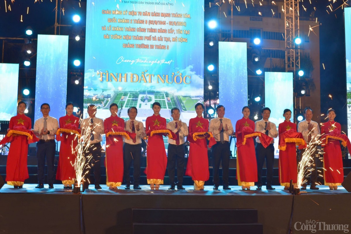 Khánh thành Công trình nâng cấp, tôn tạo Đài tưởng niệm thành phố, cải tạo, mở rộng Quảng trường 29 tháng 3 Đà Nẵng