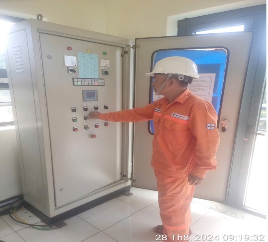 Diễn tập tại Nhà máy thủy điện Sông Bung 2