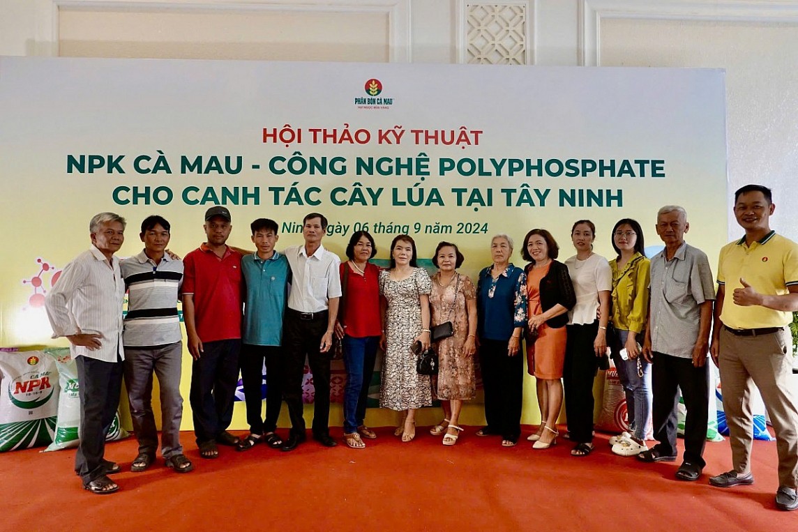 Phân Bón Cà Mau tổ chức hội thảo kỹ thuật NPK Cà Mau - Công nghệ Polyphosphate tại Tây Ninh Phân Bón Cà Mau tổ chức hội thảo kỹ thuật NPK Cà Mau - Công nghệ Polyphosphate tại Tây Ninh