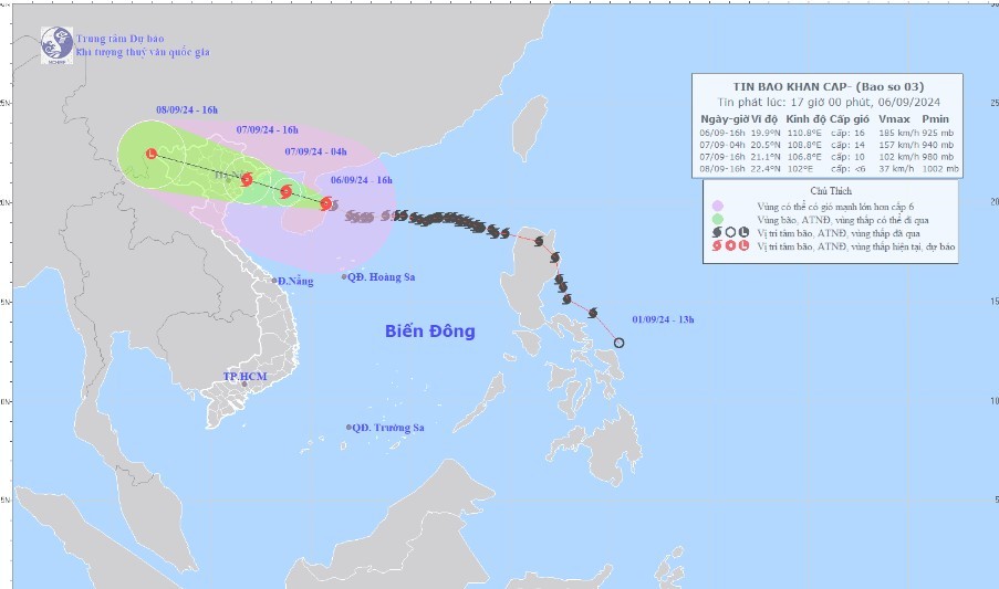 Tin bão khẩn cấp, cơn bão số 3 mới nhất...... Tin bão khẩn cấp, cơn bão số 3 mới nhất......