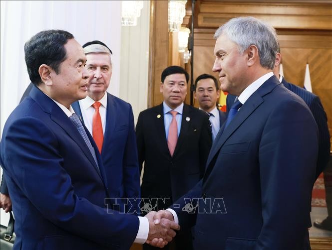 Chủ tịch Quốc hội Trần Thanh Mẫn hội đàm với Chủ tịch Duma Quốc gia Quốc hội LB Nga Chủ tịch Quốc hội Trần Thanh Mẫn hội đàm với Chủ tịch Duma Quốc gia Quốc hội LB Nga