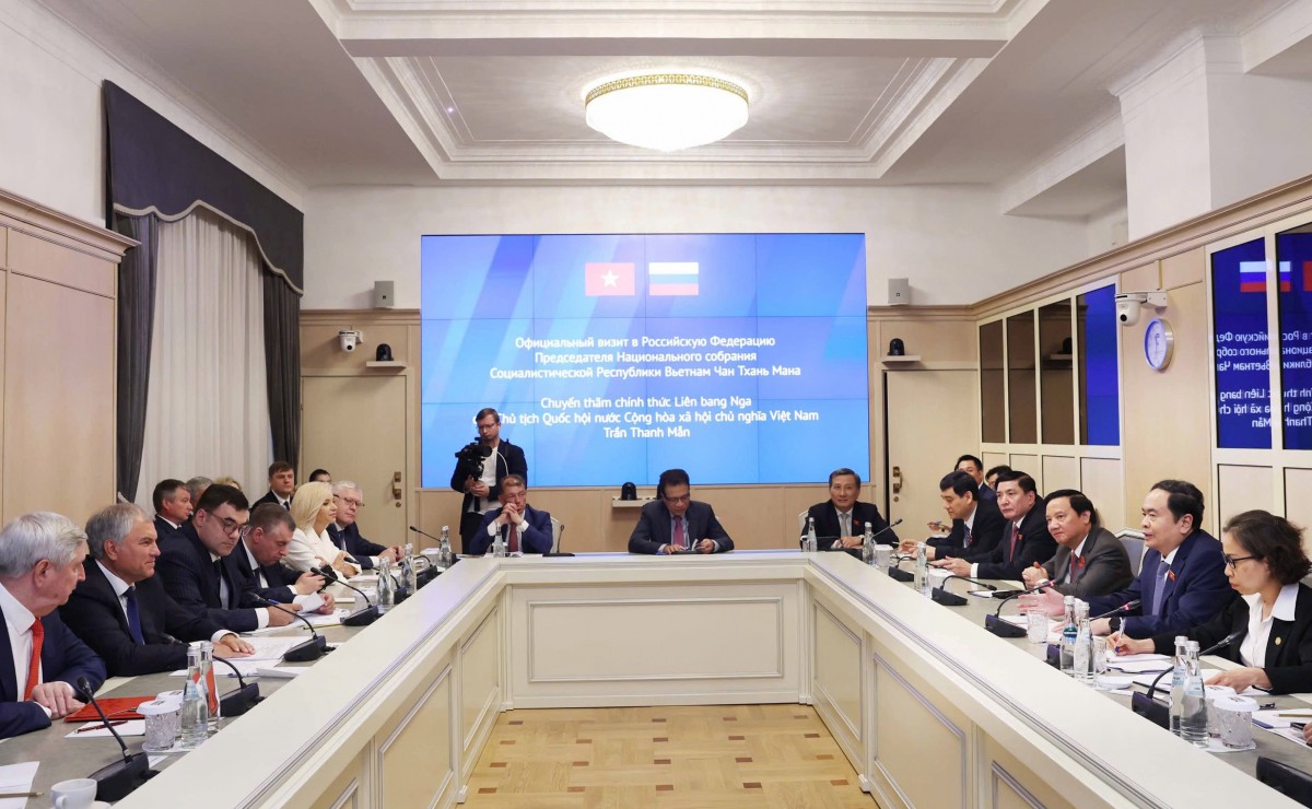 Chủ tịch Quốc hội Trần Thanh Mẫn hội đàm với Chủ tịch Duma Quốc gia Quốc hội Liên bang Nga Vyacheslav Victorovich Volodin Chủ tịch Quốc hội Trần Thanh Mẫn hội đàm với Chủ tịch Duma Quốc gia Quốc hội Liên bang Nga Vyacheslav Victorovich Volodin