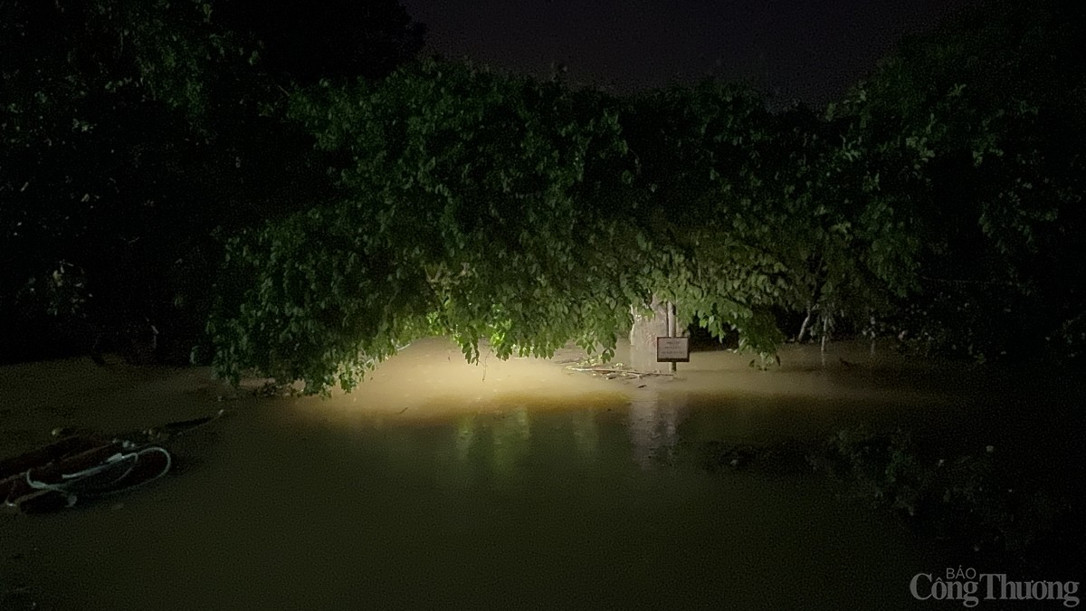 Người dân Hà Nội “trắng đêm” di chuyển hàng hoá ra khỏi vùng nước lũ