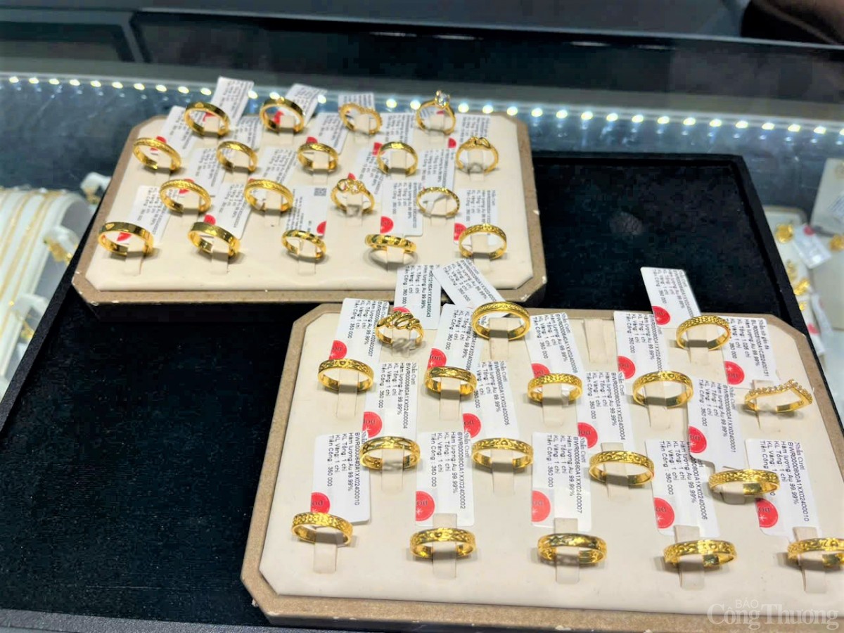 Giá vàng miếng và vàng nhẫn hôm nay (02/01)