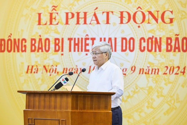 Thay mặt Đoàn Chủ tịch UBTƯ MTTQ Việt Nam, ông Đỗ Văn Chiến, Ủy viên Bộ Chính trị, Bí thư Trung ương Đảng, Chủ tịch Ủy ban Trung ương MTTQ Việt Nam kêu gọi các cơ quan, doanh nghiệp, tổ chức, tập thể, cá nhân ở trong nước và người Việt Nam ở nước ngoài, người nước ngoài đang làm việc và sinh sống tại Việt Nam cùng sẻ chia, giúp đỡ về tinh thần, vật chất, góp phần cùng với Đảng, Nhà nước nhanh chóng khôi phục sản xuất và đời sống của nhân dân. Thay mặt Đoàn Chủ tịch UBTƯ MTTQ Việt Nam, ông Đỗ Văn Chiến, Ủy viên Bộ Chính trị, Bí thư Trung ương Đảng, Chủ tịch Ủy ban Trung ương MTTQ Việt Nam kêu gọi các cơ quan, doanh nghiệp, tổ chức, tập thể, cá nhân ở trong nước và người Việt Nam ở nước ngoài, người nước ngoài đang làm việc và sinh sống tại Việt Nam cùng sẻ chia, giúp đỡ về tinh thần, vật chất, góp phần cùng với Đảng, Nhà nước nhanh chóng khôi phục sản xuất và đời sống của nhân dân.