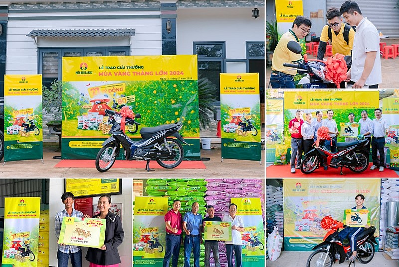 Bà con ba miền nhận xe máy, vàng nhẫn 1 chỉ 99.99 từ Phân Bón Cà Mau