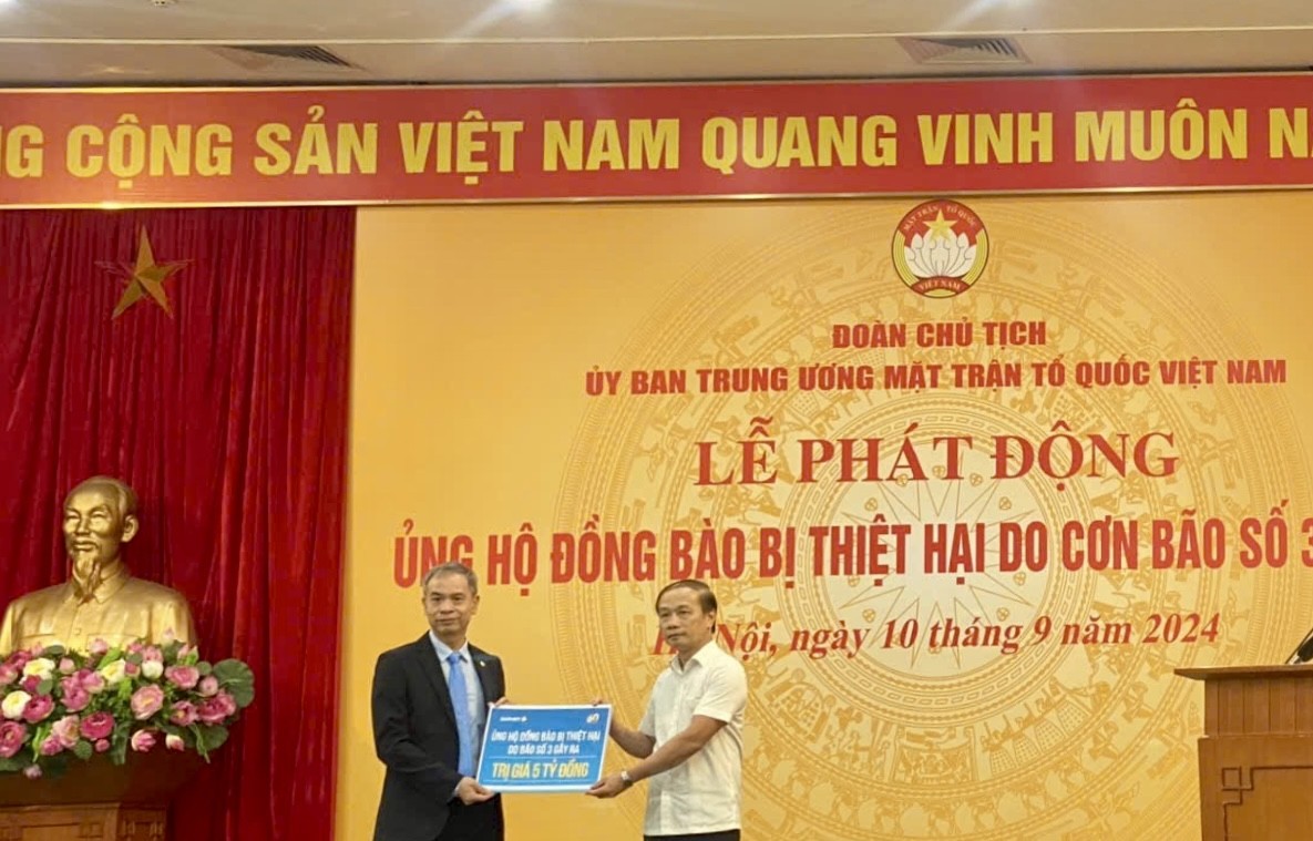 Bảo Việt ủng hộ 5 tỷ đồng gửi đến đồng bào bị thiệt hại do bão