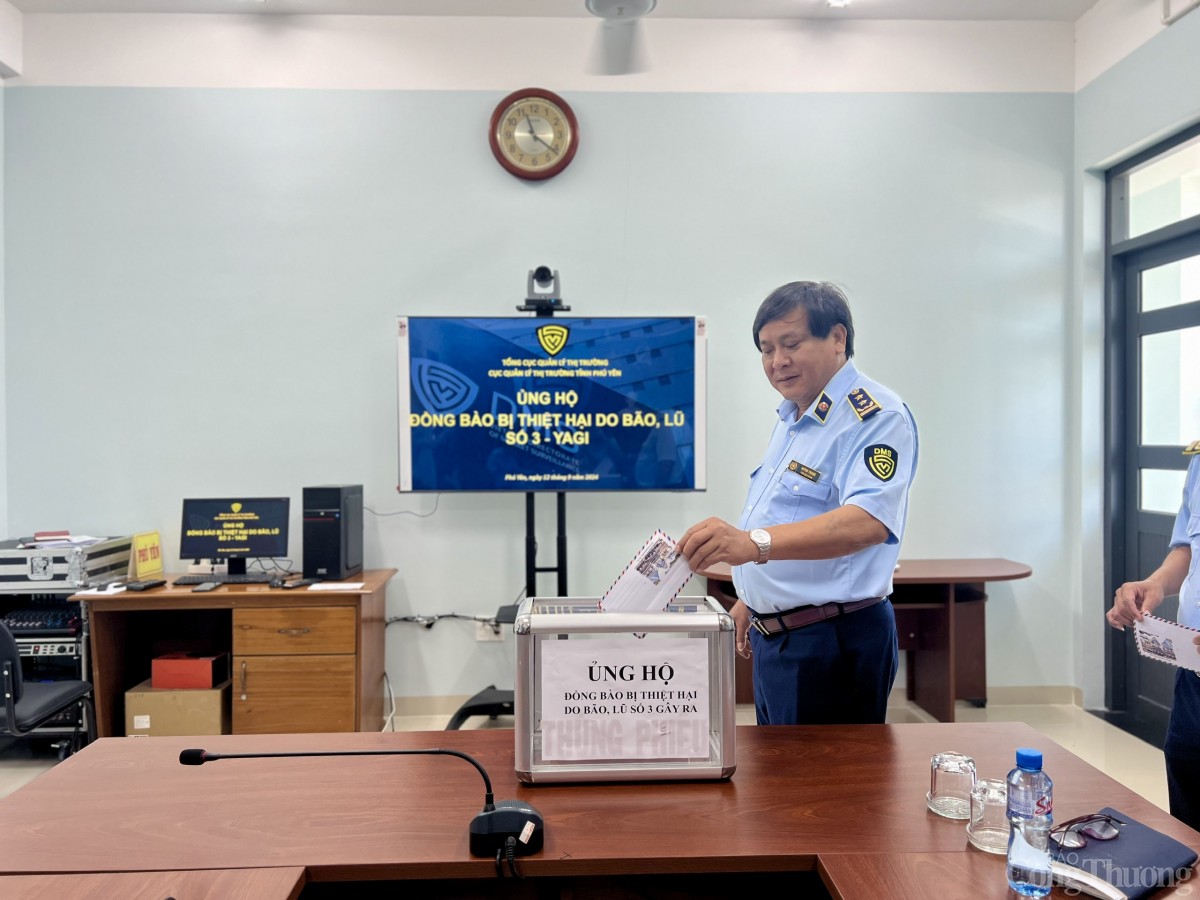 Quản lý thị trường phát động toàn ngành ủng hộ đồng bào bị thiệt hại do bão số 3