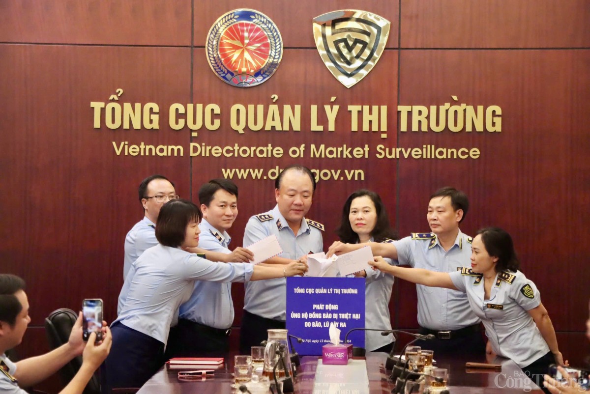 Quản lý thị trường phát động toàn ngành ủng hộ đồng bào bị thiệt hại do bão số 3