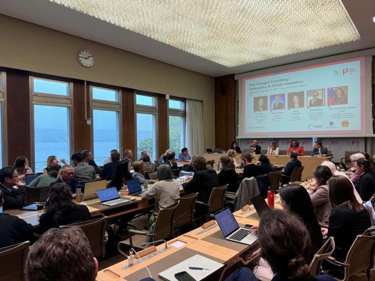 Diễn Đàn công WTO 2024: Chuyên gia Việt Nam kêu gọi thích ứng với biến đổi khí hậu, thương mại công bằng