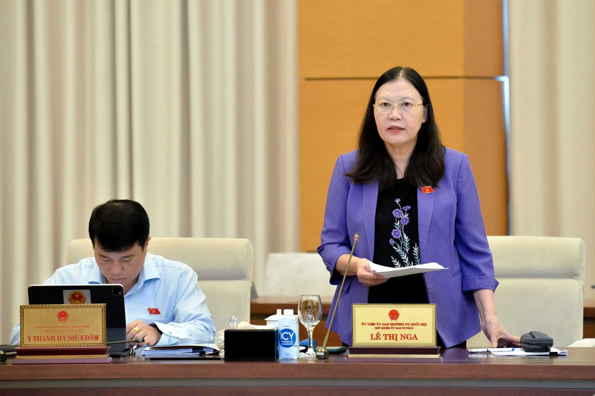 Chủ nhiệm Ủy ban Tư pháp Lê Thị Nga Chủ nhiệm Ủy ban Tư pháp Lê Thị Nga
