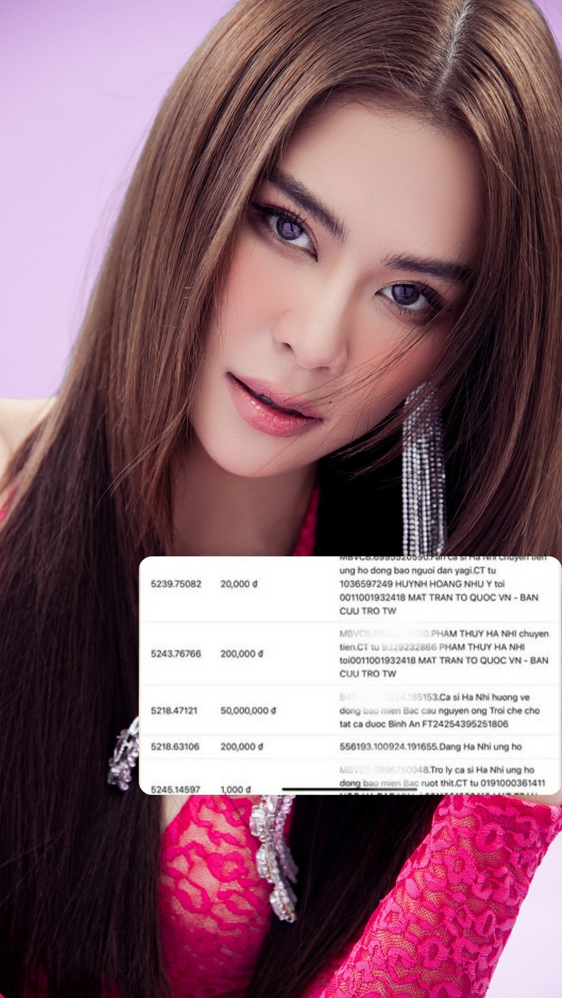 Sự thật việc ca sĩ Hà Nhi bị chỉ trích vì sao kê ủng hộ đồng bào miền Bắc Sự thật việc ca sĩ Hà Nhi bị chỉ trích vì sao kê ủng hộ đồng bào miền Bắc