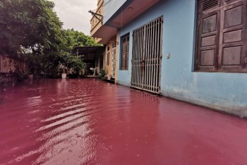 Hà Nội: Công an vào cuộc vụ nguồn thải 'nhuộm đỏ' khu dân cư sau phản ánh của Báo Công Thương