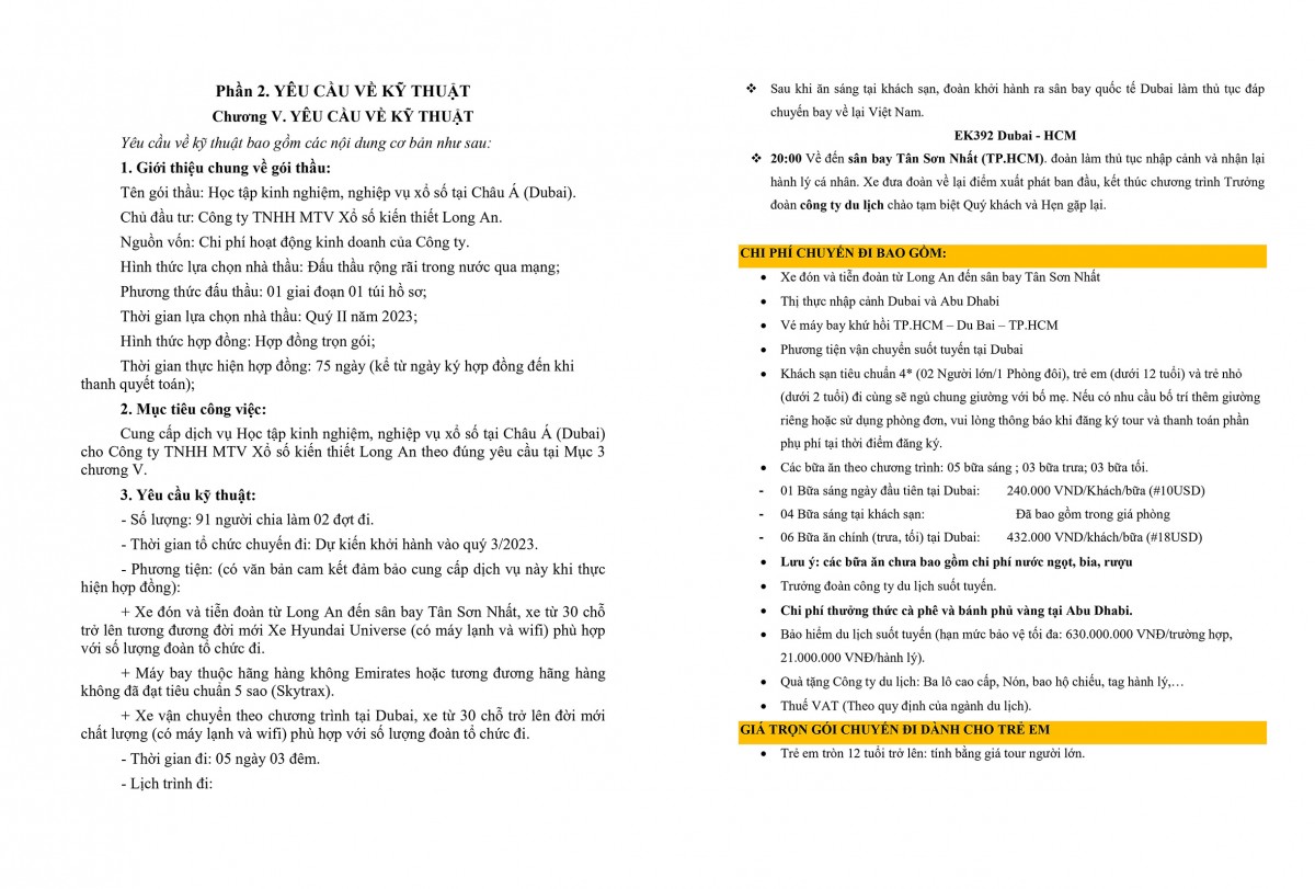 91 người tham gia Chương trình học tập kinh nghiệm tại Dubai, trong đó có mức giá tính chi tiế cho cả trẻ em. 91 người tham gia Chương trình học tập kinh nghiệm tại Dubai, trong đó có mức giá tính chi tiế cho cả trẻ em.