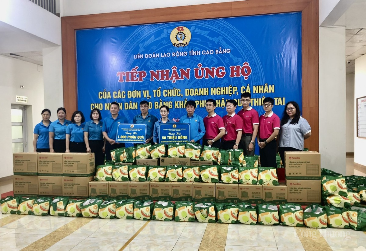 Công đoàn Công Thương Việt Nam trao ủng hộ tại Cao Bằng Công đoàn Công Thương Việt Nam trao ủng hộ tại Cao Bằng