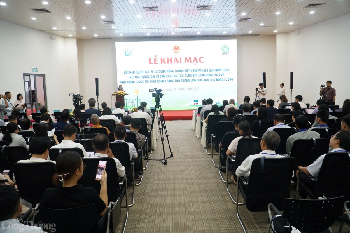 Khai mạc Hội nghị quốc gia về sử dụng năng lượng hiệu quả, Sản xuất và tiêu dùng bền vững Khai mạc Hội nghị quốc gia về sử dụng năng lượng hiệu quả, Sản xuất và tiêu dùng bền vững