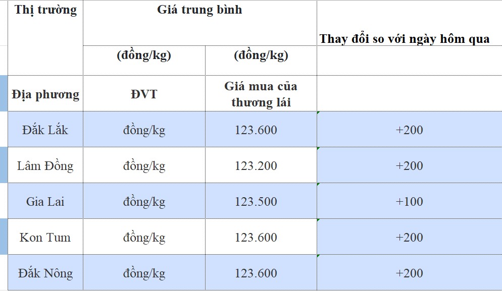Giá cà phê hôm nay 20/9/2024: Giá cà phê hôm nay 20/9/2024: