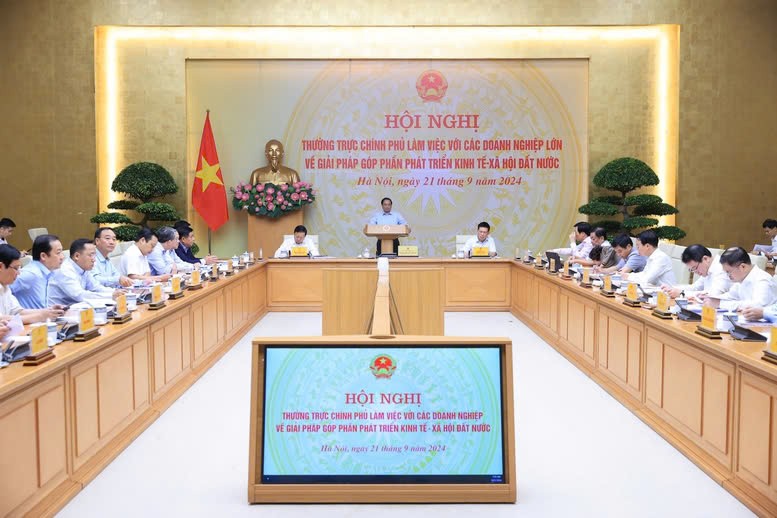 Quang cảnh hội nghị. Ảnh: Báo Điện tử Chính phủ Quang cảnh hội nghị. Ảnh: Báo Điện tử Chính phủ