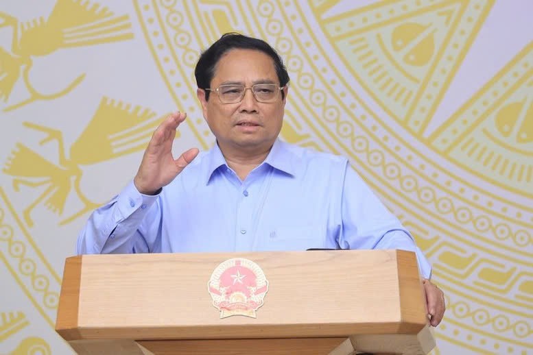 Thủ tướng Phạm Minh Chính khẳng định, Chính phủ cam kết luôn đồng hành, bảo vệ quyền, lợi ích hợp pháp, chính đáng của doanh nghiệp trong bất cứ hoàn cảnh nào. Ảnh: Báo Điện tử Chính phủ Thủ tướng Phạm Minh Chính khẳng định, Chính phủ cam kết luôn đồng hành, bảo vệ quyền, lợi ích hợp pháp, chính đáng của doanh nghiệp trong bất cứ hoàn cảnh nào. Ảnh: Báo Điện tử Chính phủ