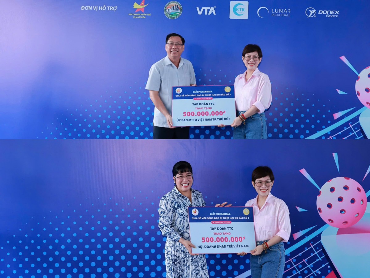 Giải Pickleball - Chia sẻ với đồng bào bị thiệt hại do bão số 3 Giải Pickleball - Chia sẻ với đồng bào bị thiệt hại do bão số 3