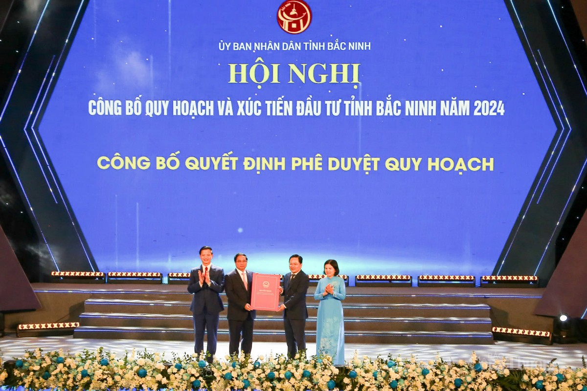 Thủ tướng Chính phủ dự Hội nghị công bố Quy hoạch và Xúc tiến đầu tư tỉnh Bắc Ninh năm 2024 Thủ tướng Chính phủ dự Hội nghị công bố Quy hoạch và Xúc tiến đầu tư tỉnh Bắc Ninh năm 2024