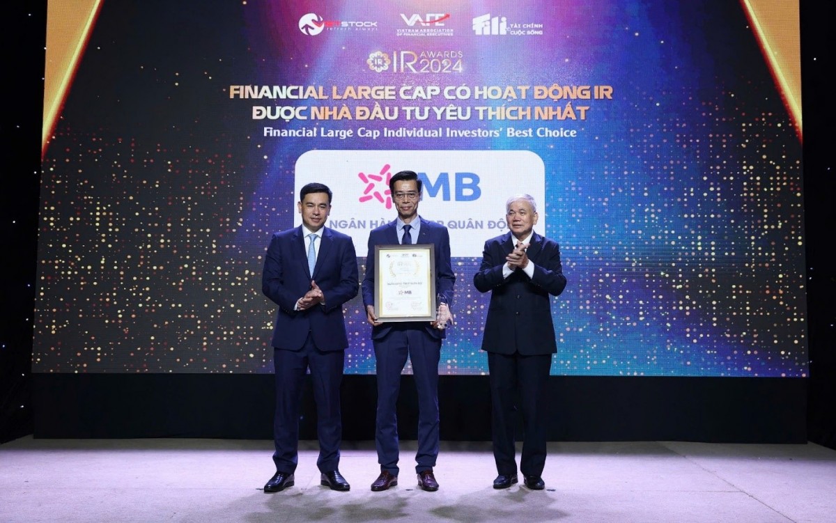 MB nhận ‘cú đúp’ giải thưởng tại IR Awards 2024 MB nhận ‘cú đúp’ giải thưởng tại IR Awards 2024