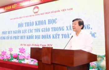 Phát huy nguồn lực các tôn giáo trong xây dựng, củng cố và phát huy khối đại đoàn kết toàn dân tộc